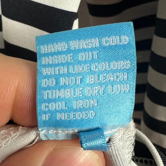 J. McLaughlin Monochrome Striped Top - Picture 8 of 11